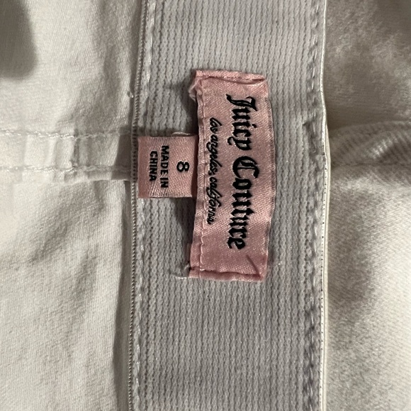 White capri jean, size 8, Juicy Culture - Picture 4 of 4